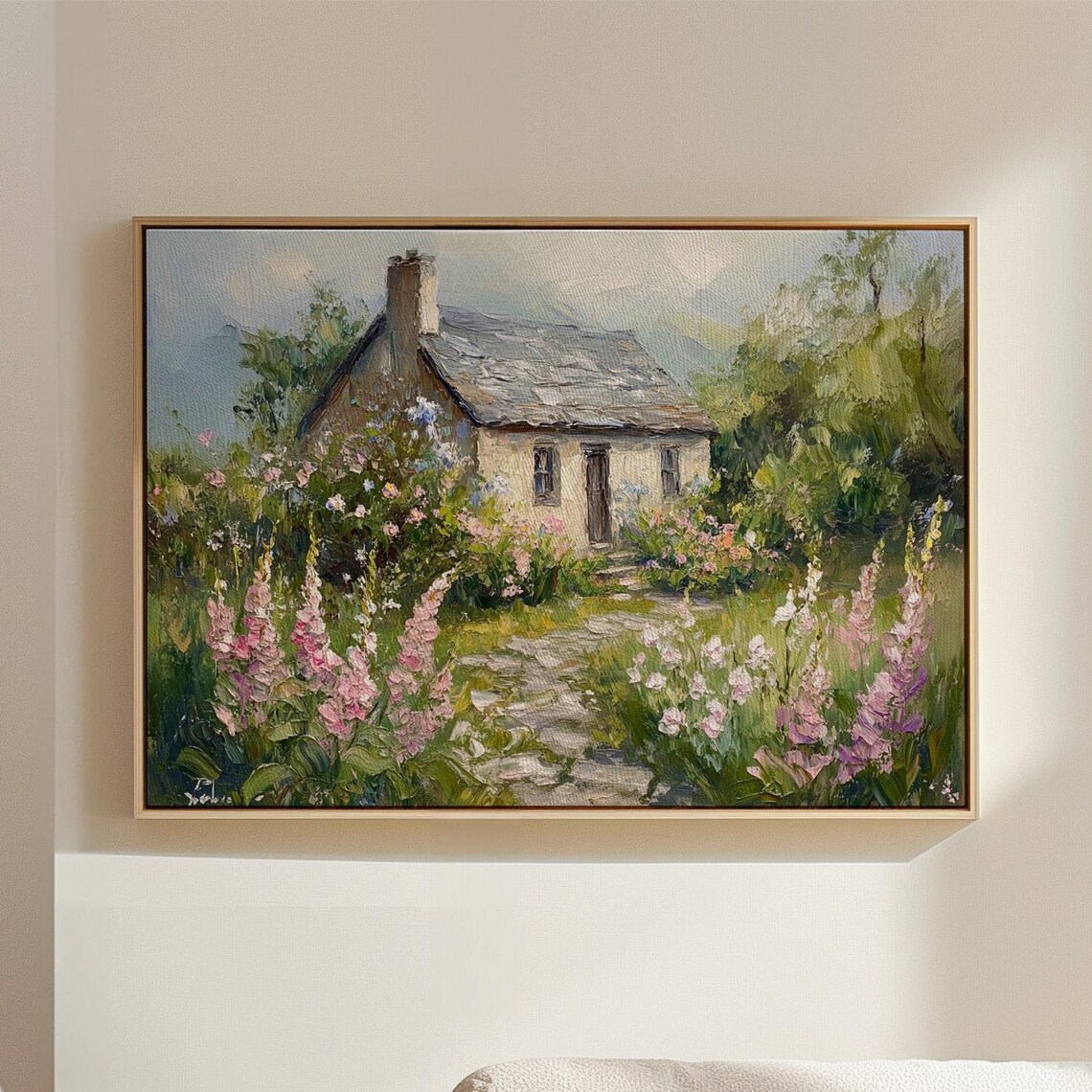 Charming Cottage Stone House, Rustic Countryside Decor