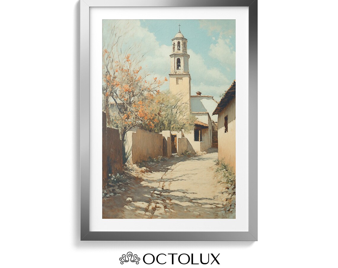Old Western Town, Rustic Scenic Art Print