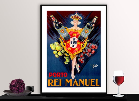 Porto Rei Manuel Vintage Fooddrink Poster Poster Paper Or Print Gift Idea Wall Decor