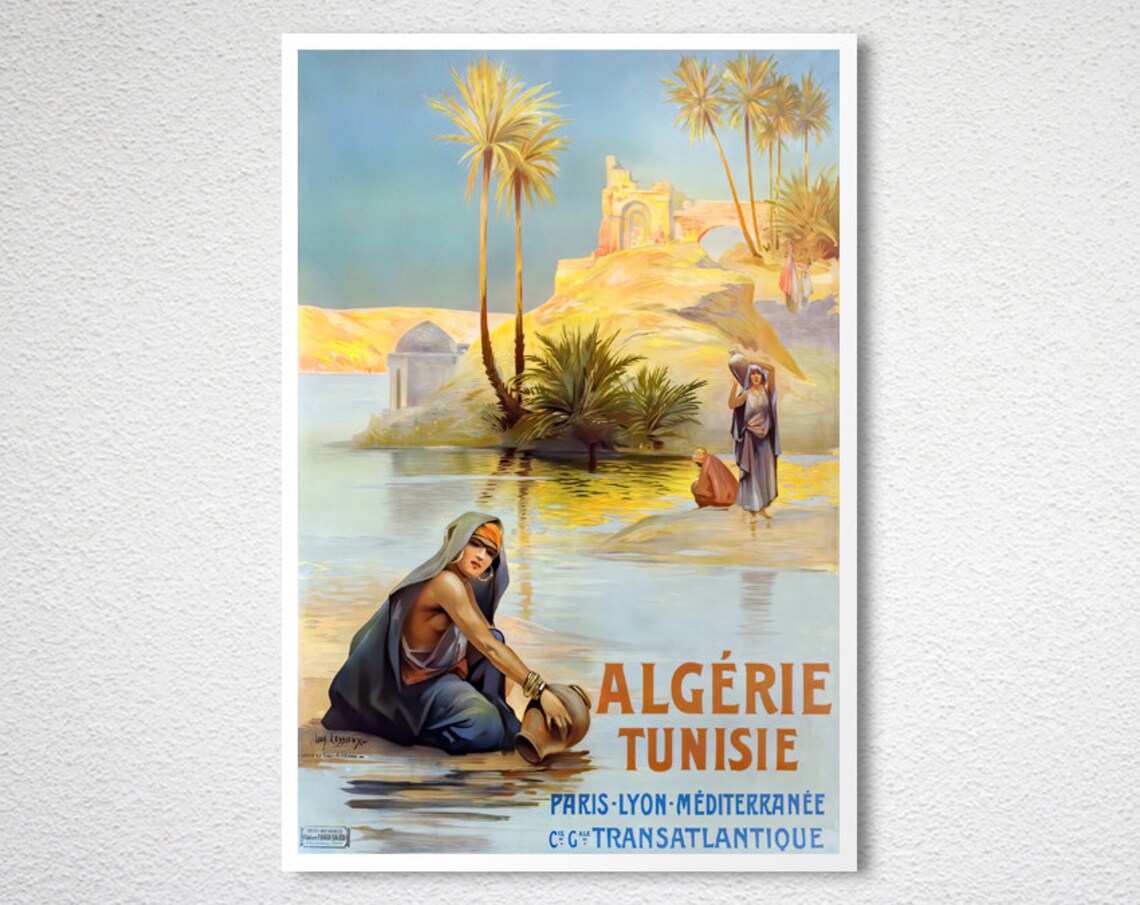 Algerie Tunisie Vintage Travel Poster, Travel Poster - Image 2