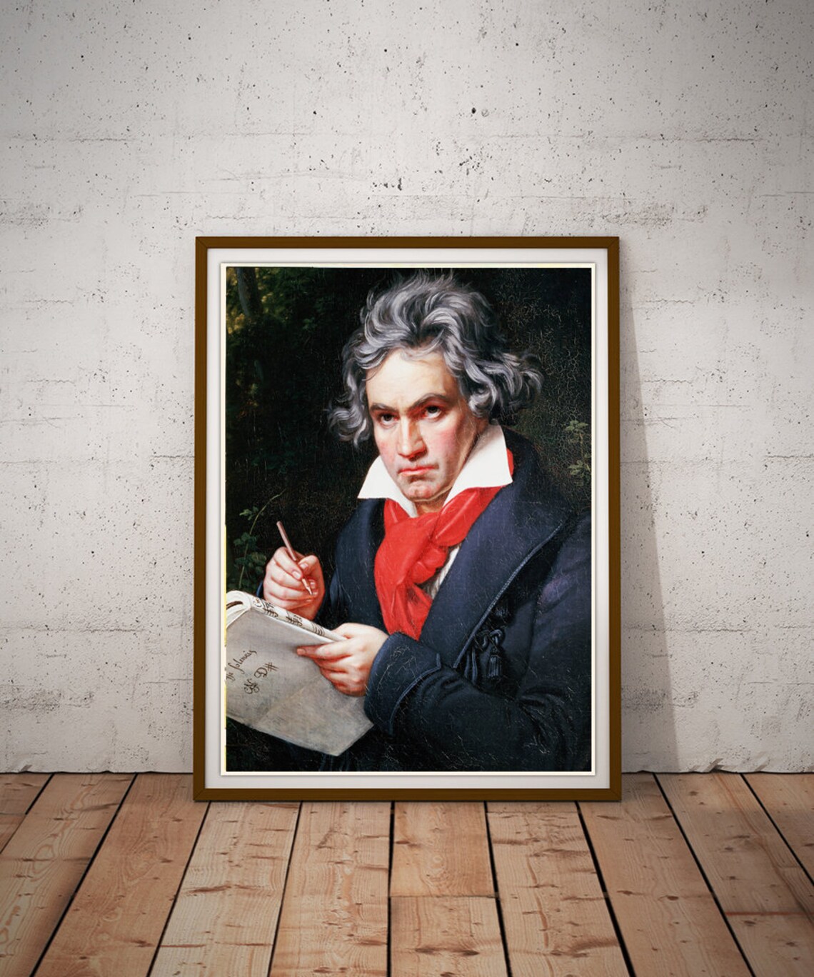 Ludwig Van Beethoven Vintage Poster Print
