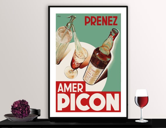Amer Picon Vintage Fooddrink Poster Poster Paper Or Print Gift Idea Wall Decor