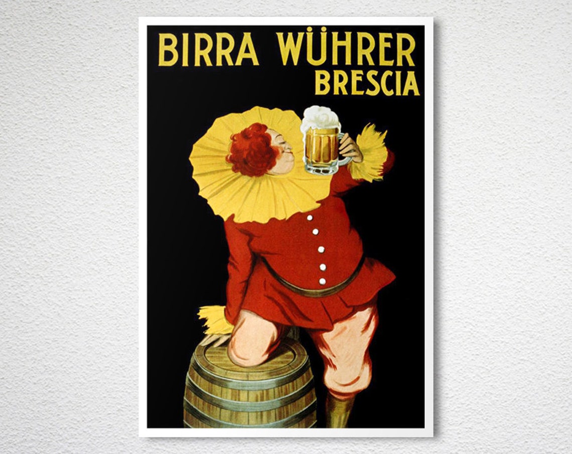Birra Whrer Vintage Fooddrink Poster Poster Paper Or Print Gift Idea Wall Decor - Image 2