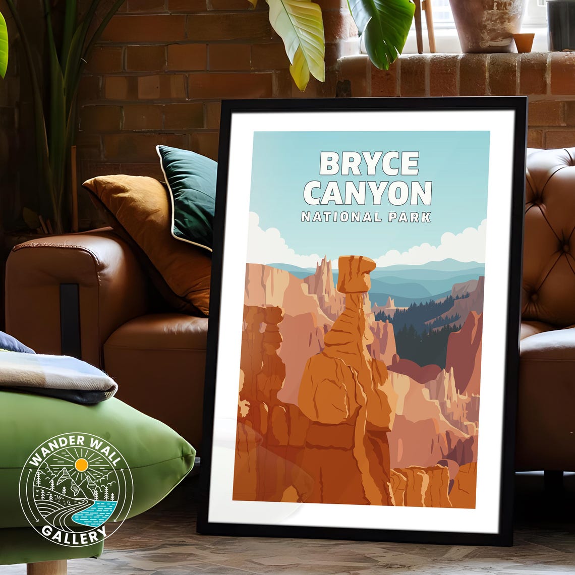 Bryce Canyon National Park Hoodoos Red Rock Amphitheater Travel Poster - Image 6