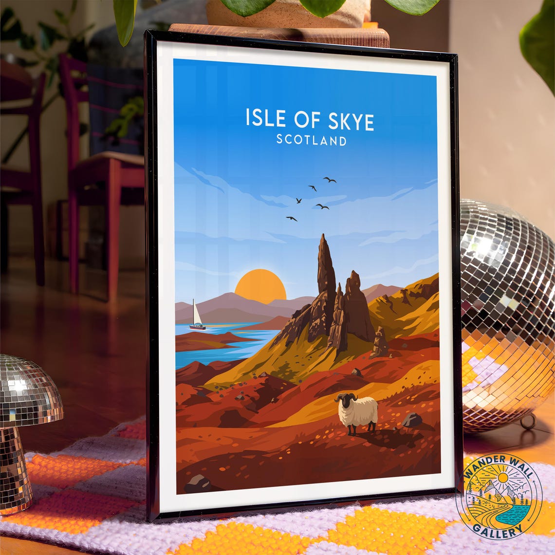 Isle of Skye Scotland Old Man of Storr Ram Sunset Peaks Poster - Image 4