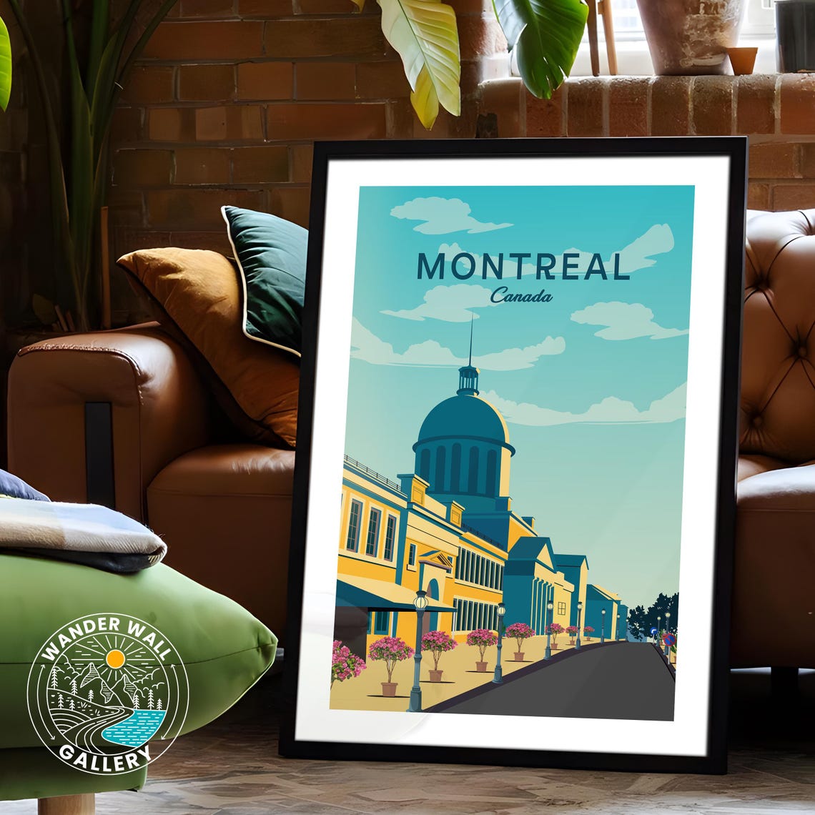 Montreal Canada Grand Dome Architecture Street Retro Travel Poster - Image 6