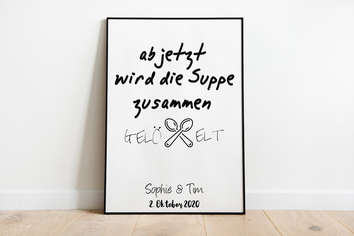 From Now On The Soup Will Be Spooned Together Poster