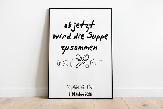 From Now On The Soup Will Be Spooned Together Poster