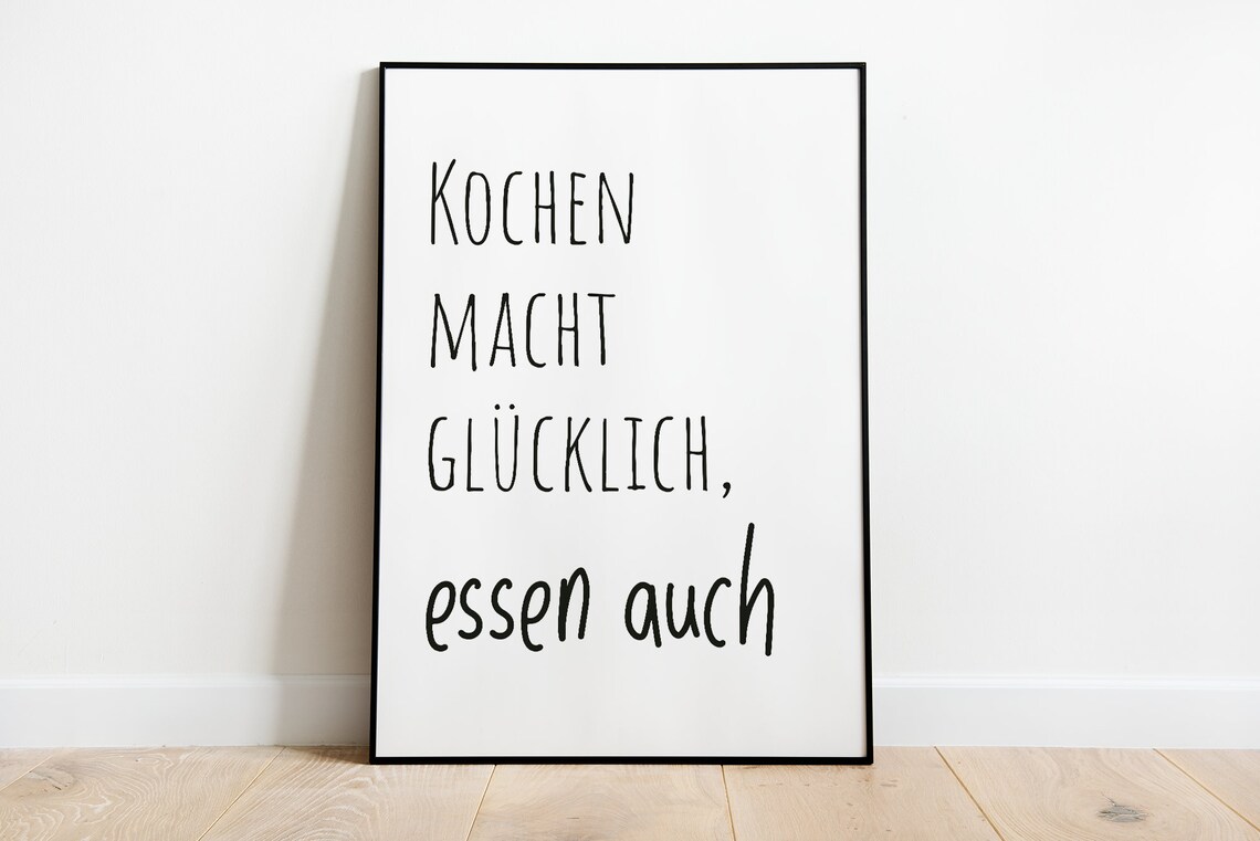 Cooking Makes You Happy, Kitchen Poster Print