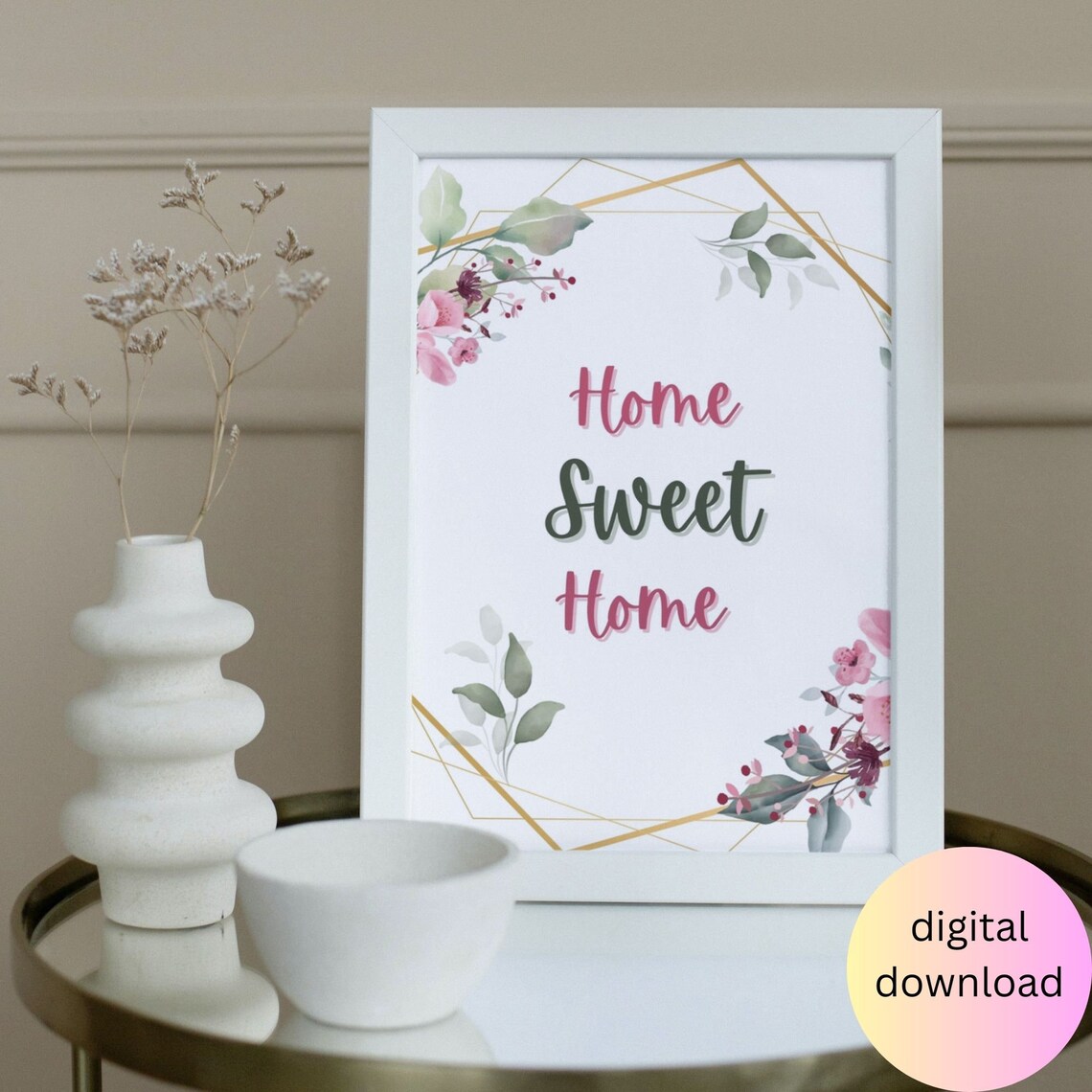 Home Sweet Home Vintage Sign Art Print