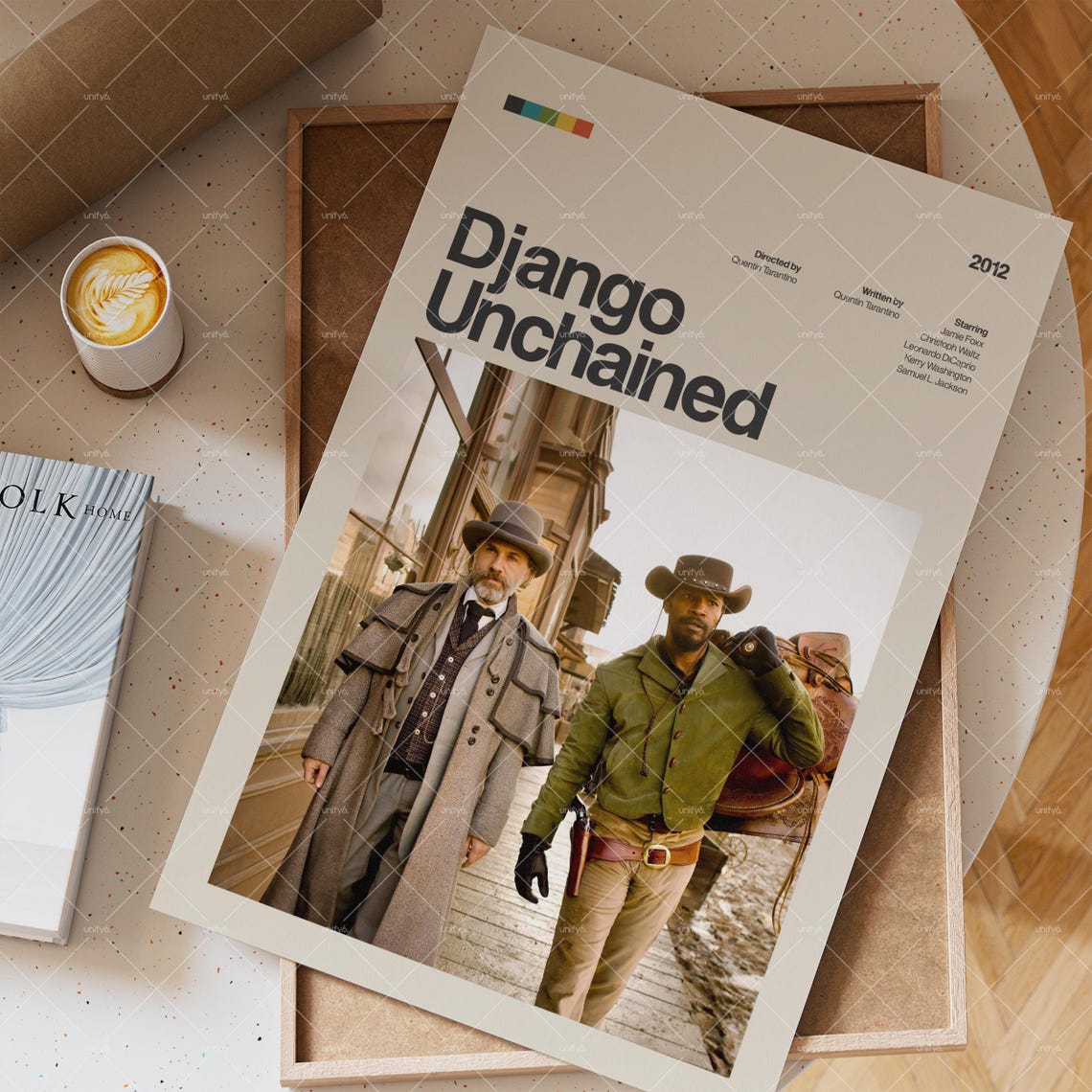Django Unchained 2012 Minimalist Western Street Scene Tarantino Poster - Image 3