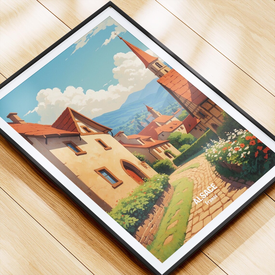 Alsace France Travel Poster Alsace Wall Art Alsace Print French Village Home Decor Gift Idea Travel Enthusiast Decor - Image 4