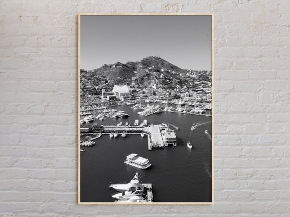 Black And White Cabo San Lucas Print Art Poster Photo Wall Decor Mexico