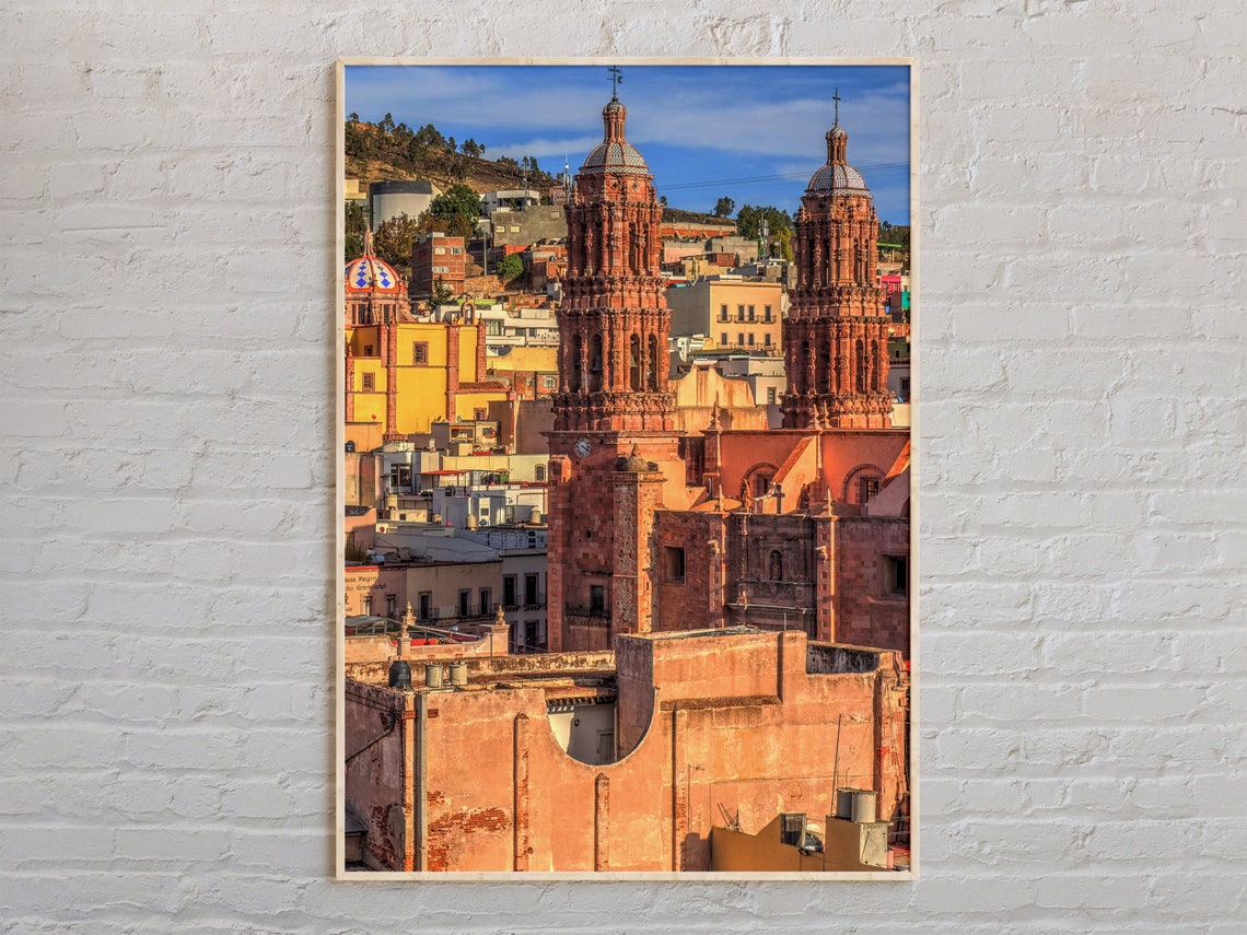 Real Photo Zacatecas Print Wall Art Poster Decor Mexico