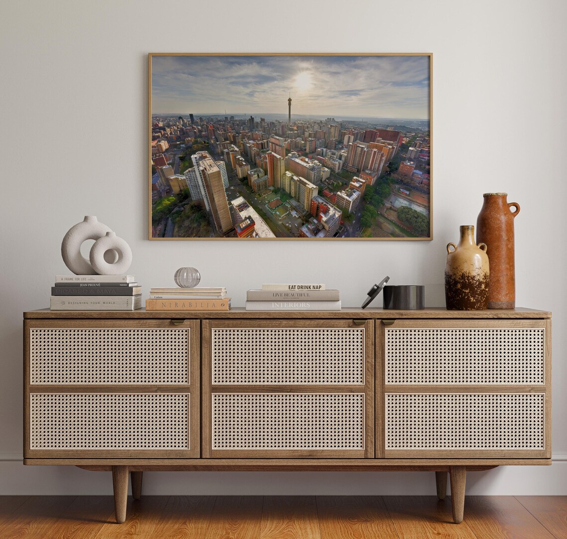 Johannesburg South Africa Aerial Downtown Hillbrow Tower View Poster - Image 4