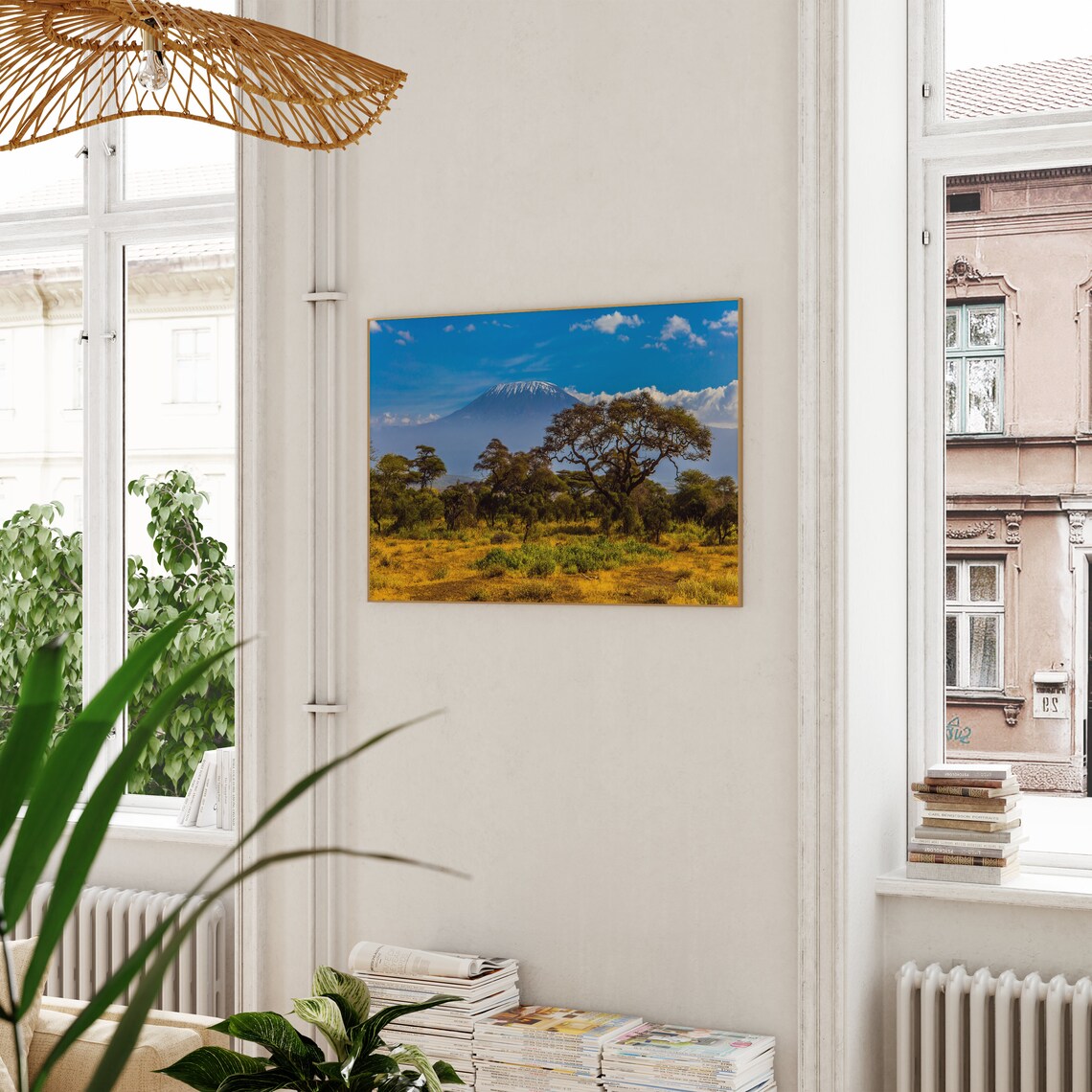 Mount Kilimanjaro Travel Poster, Tanzania Photo Print - Image 3