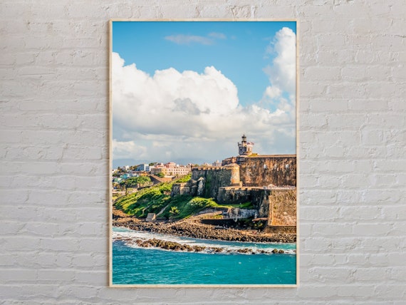 San Juan Puerto Rico Travel Poster, Real Photo