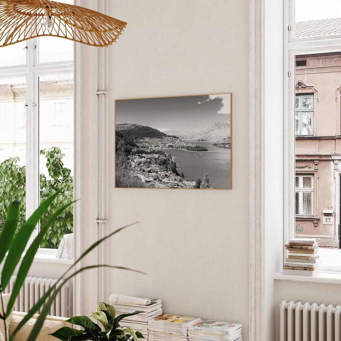 Black And White Queenstown Print Queenstown Art Queenstown Poster Queenstown Photo Queenstown Poster Print Queenstown Wall Decor - Image 3