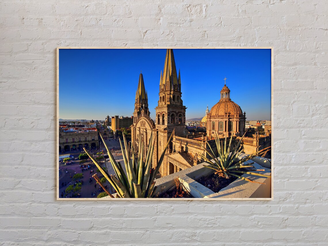 Guadalajara Travel Poster, Latin America Wall Art