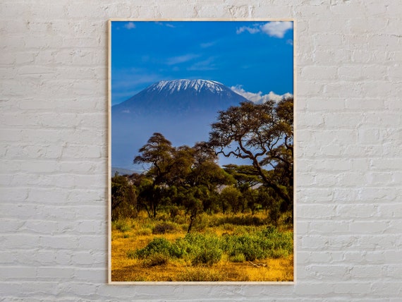 Real Photo Mount Kilimanjaro Print Wall Art Poster Tanzania