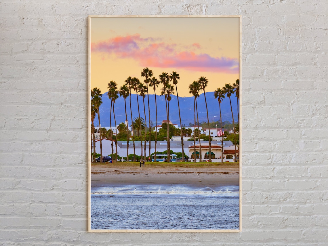 Santa Barbara Photo Poster, Holiday Wall Art