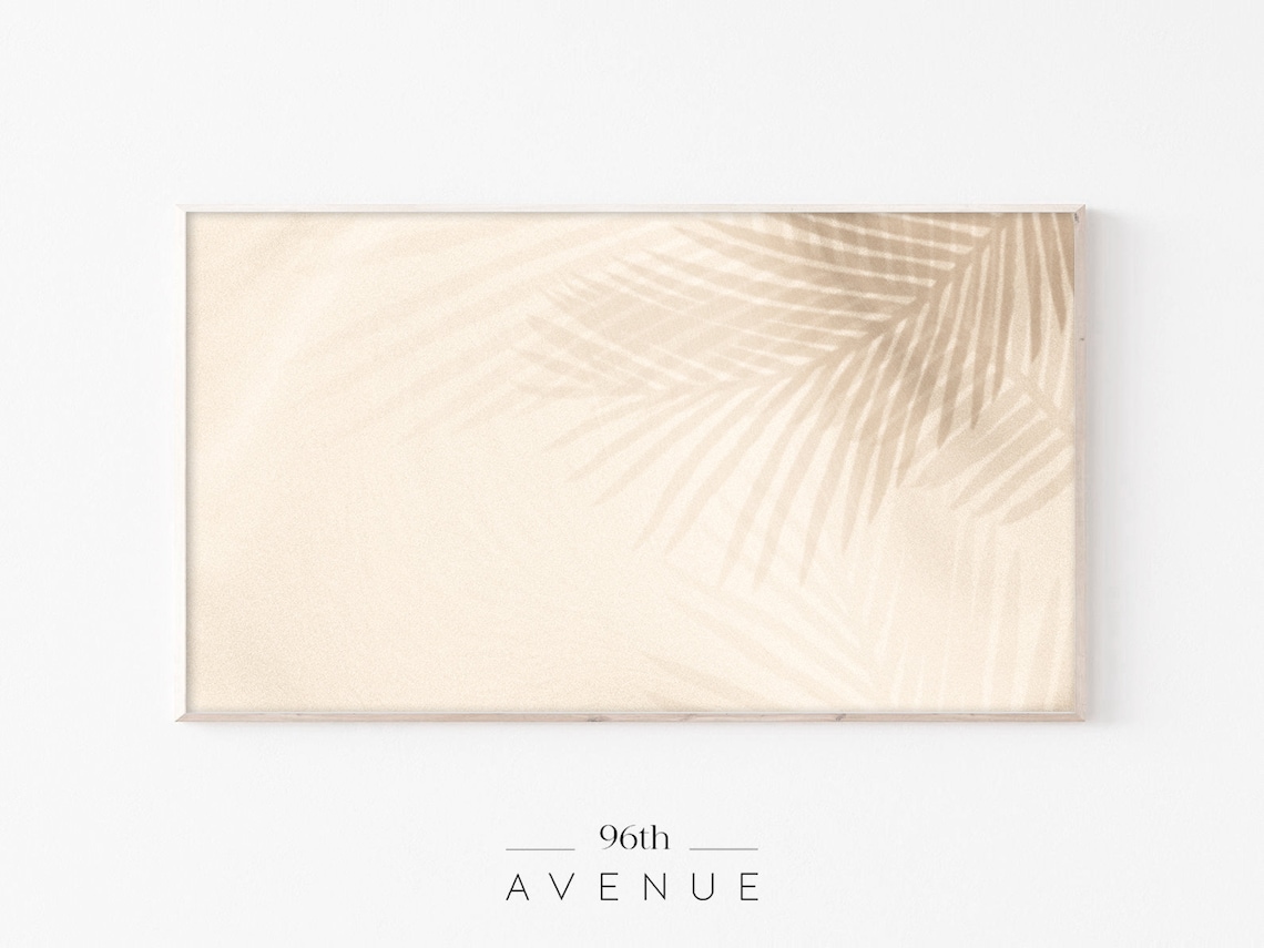 Boho Palm Tree TV Art, Beach Wall Art Print