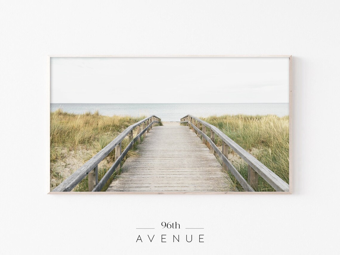 Beach Photography Coastal Art Print For TV Wall
