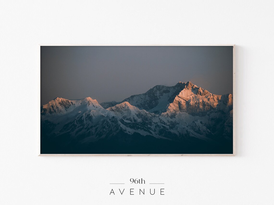 Frame Tv Art Mountain Frame Tv Art Art For Tv Instant