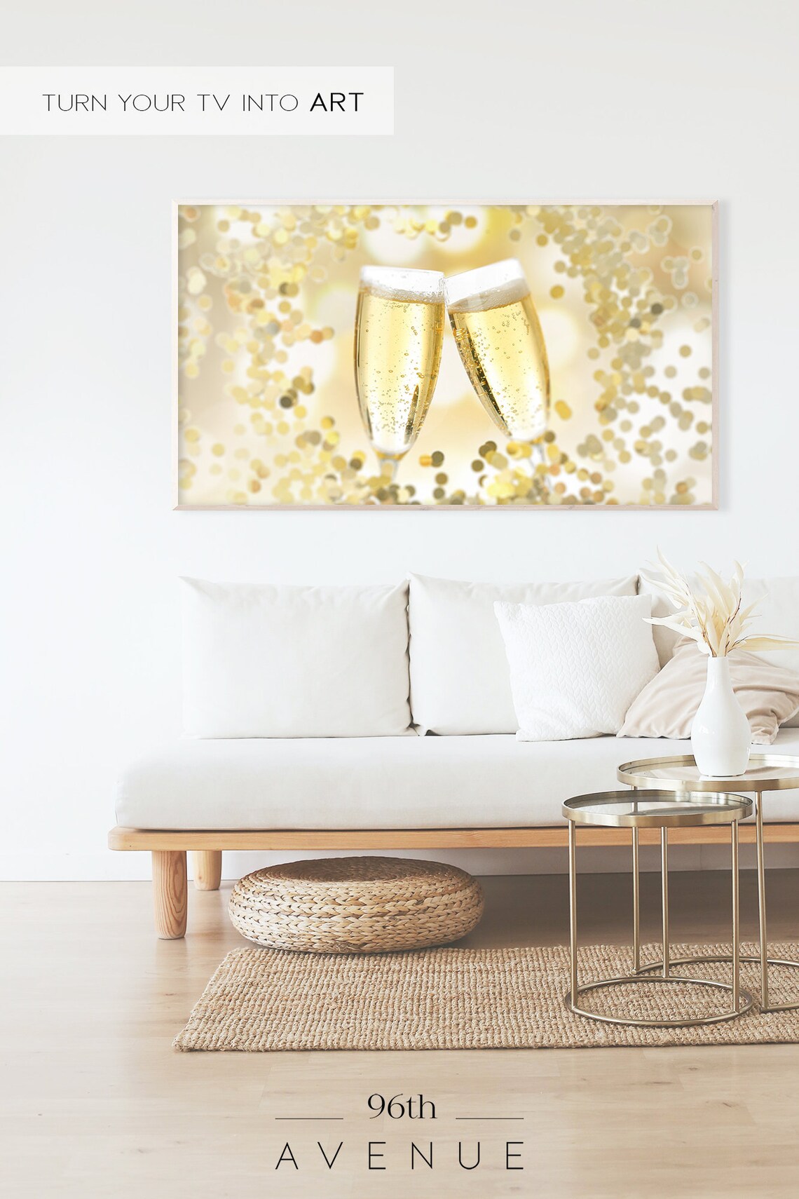 Frame TV Art Celebration, Abstract Modern Art Print - Image 2