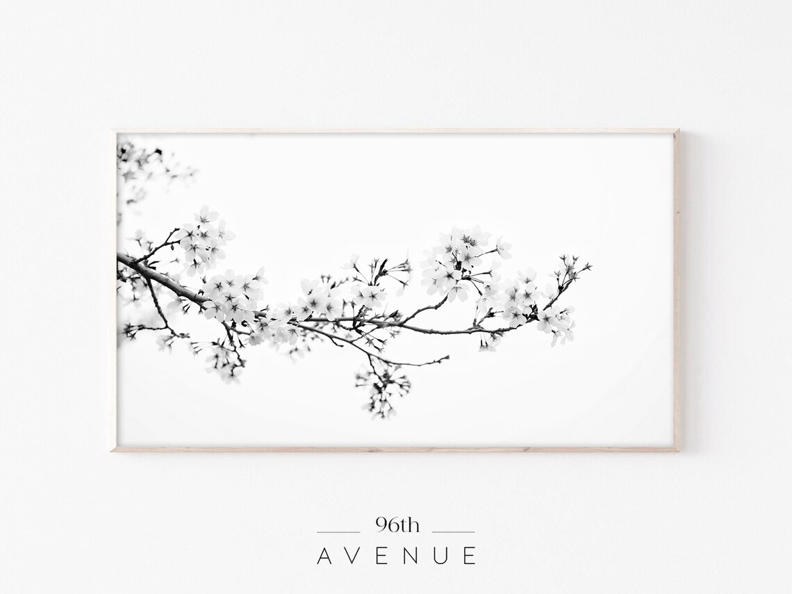 Cherry Blossom Spring Flower Art Print for TV