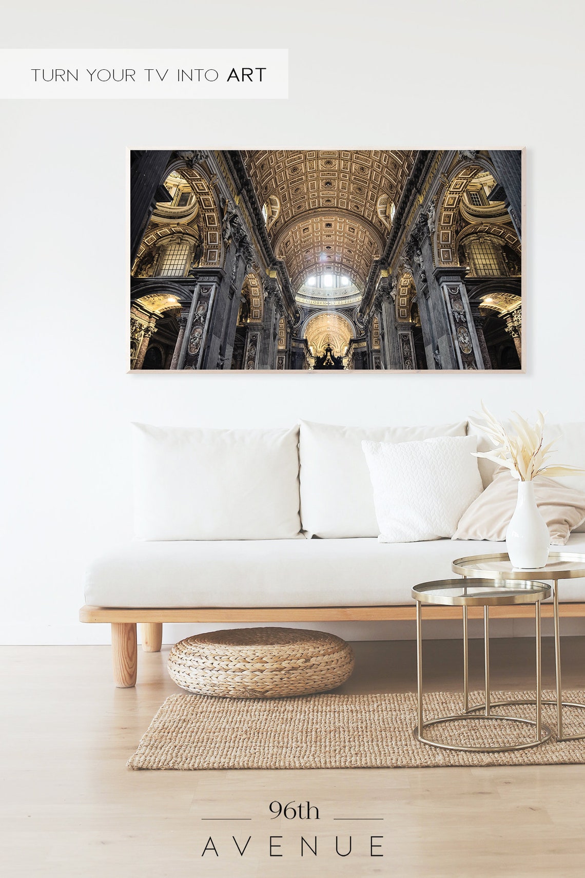 St Peters Basilica Vatican Baroque Cathedral Interior Poster - Image 2