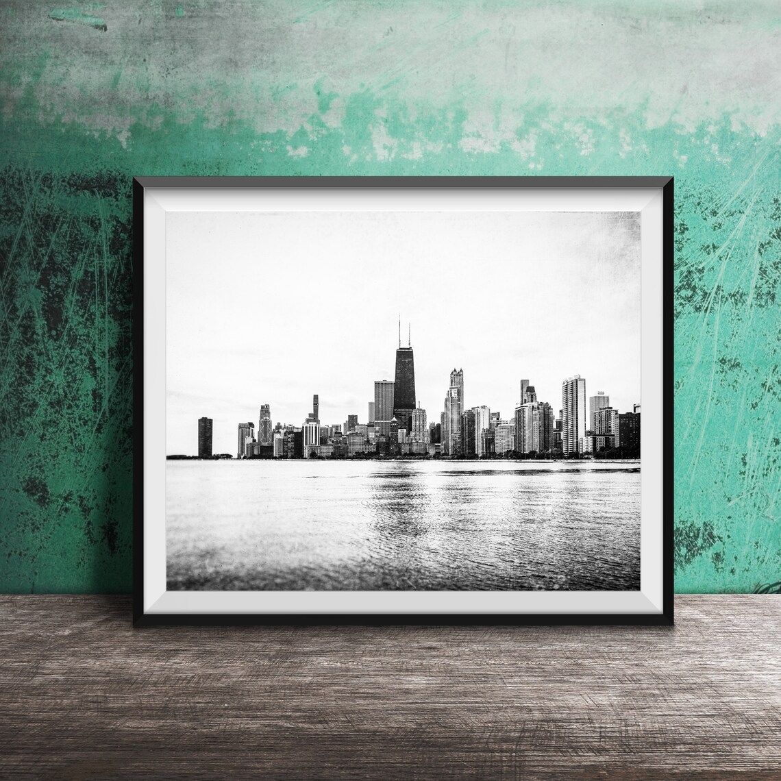 Chicago Skyline, Lake Michigan North Avenue Beach Art Print - Image 2