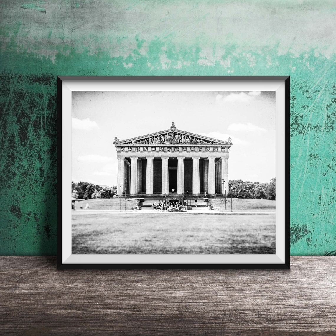 Nashville Parthenon Greek Columns Centennial Park Sunny Poster - Image 2