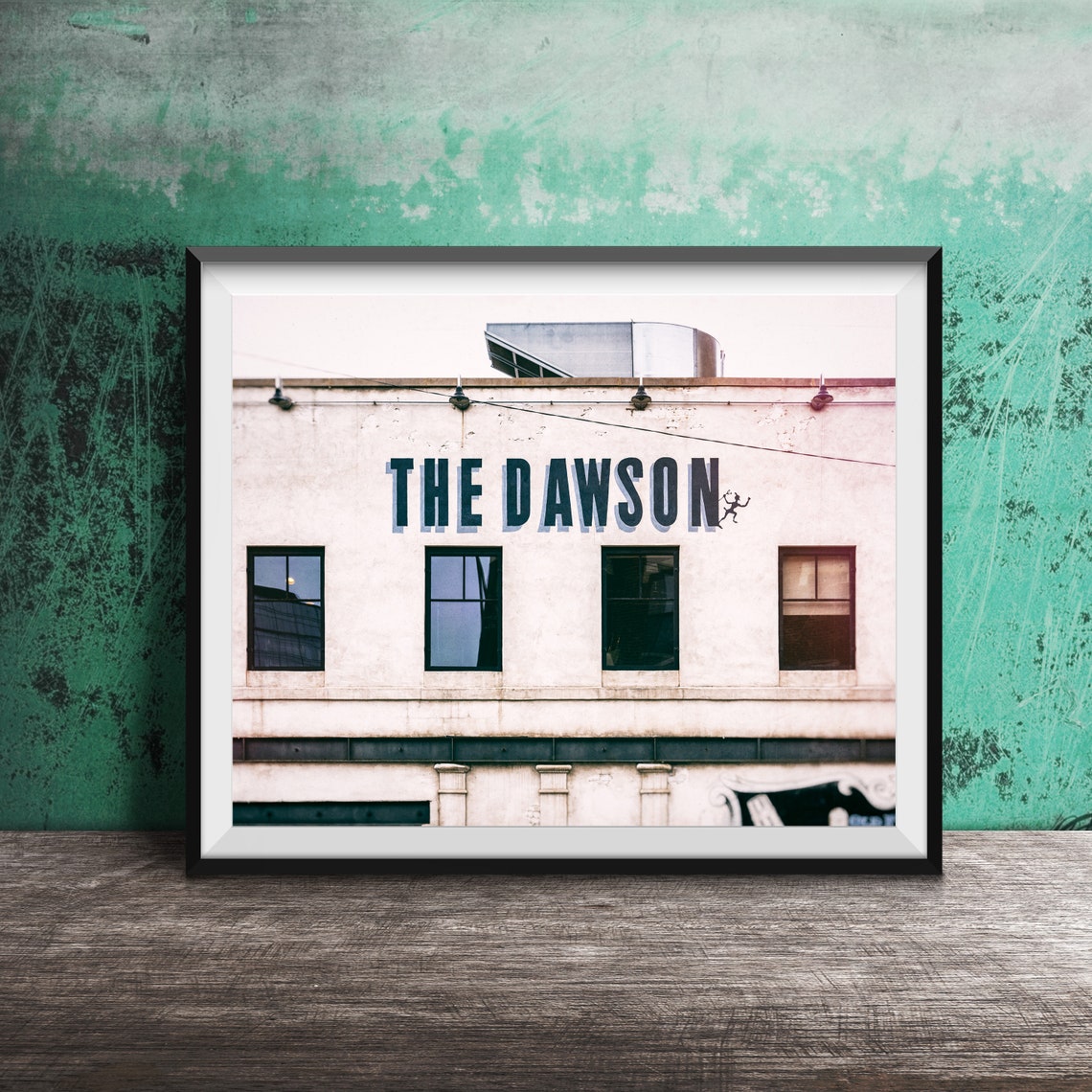 The Dawson Chicago River West Restaurant Building Facade Sign Poster