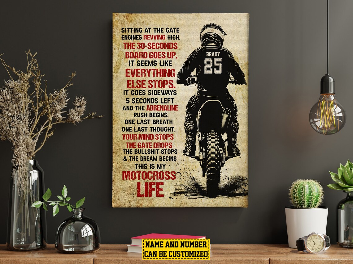 Motocross Life Personalized Poster Print, Custom Gift - Image 5