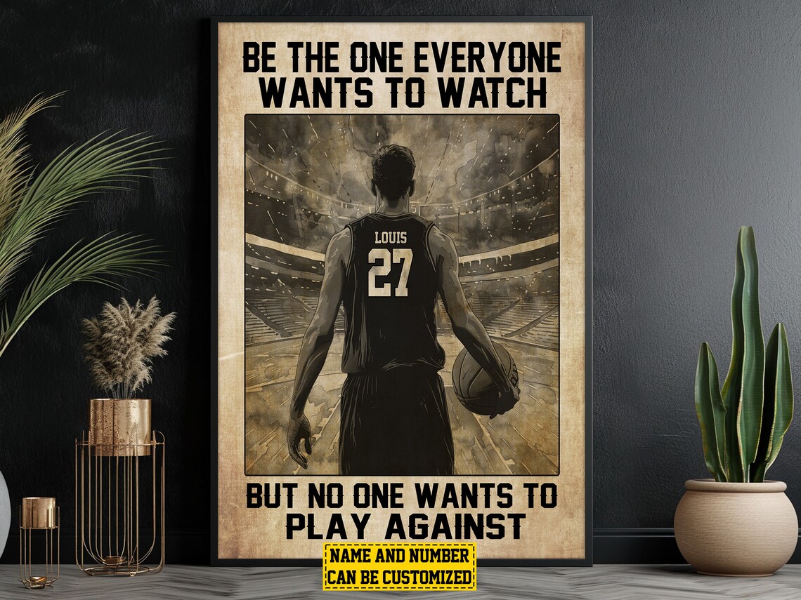 Basketball Motivation Personalized Art Print