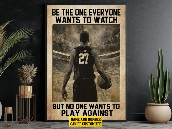 Basketball Motivation Personalized Art Print