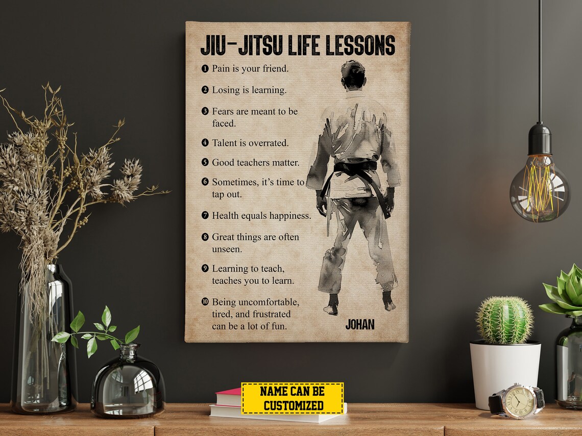 Jiu Jitsu Life Lessons Personalized Art Print - Image 5