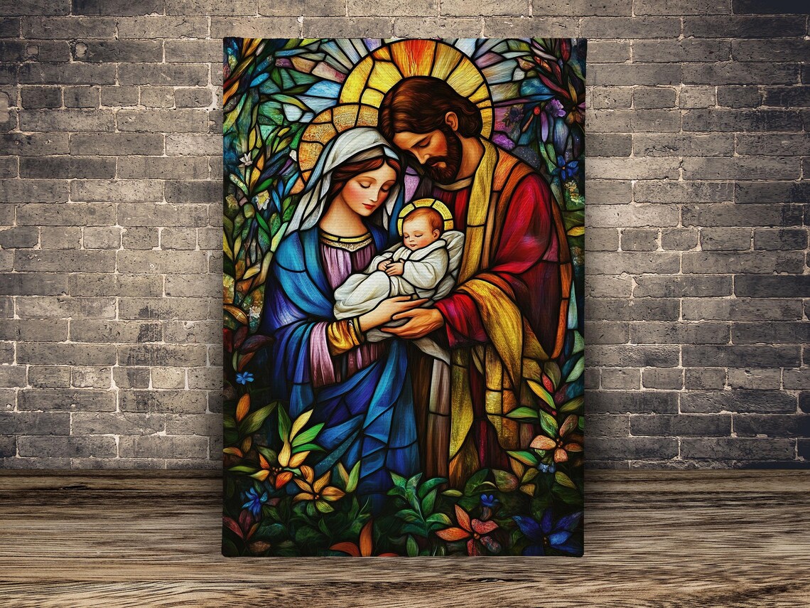 Vintage Jesus Christ Faith Art Print, Holy Decor - Image 2