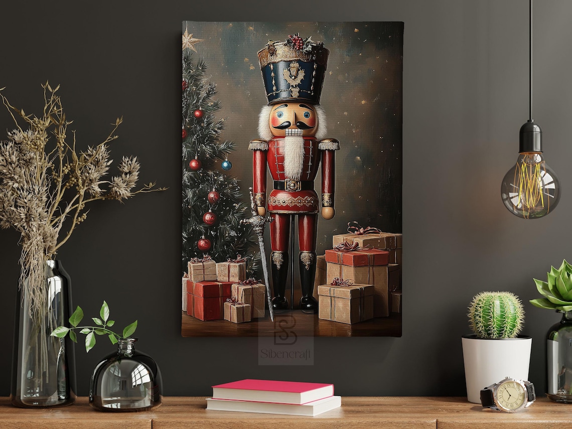 Vintage Christmas Nutcracker Cottage Poster Print - Image 5