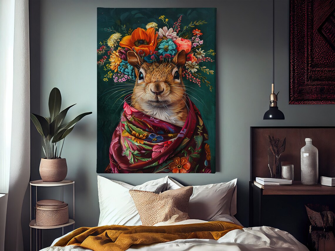 Vintage Squirrel Art Print, Animal Wall Art - Image 3