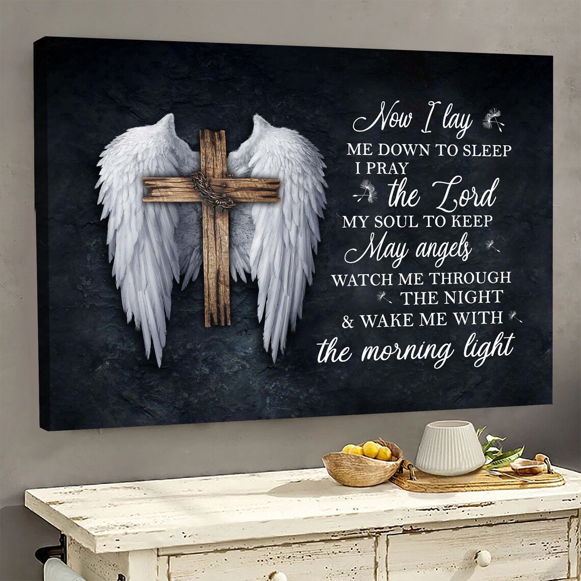 Vintage Jesus And Angel Wings Christian Art Print - Image 5