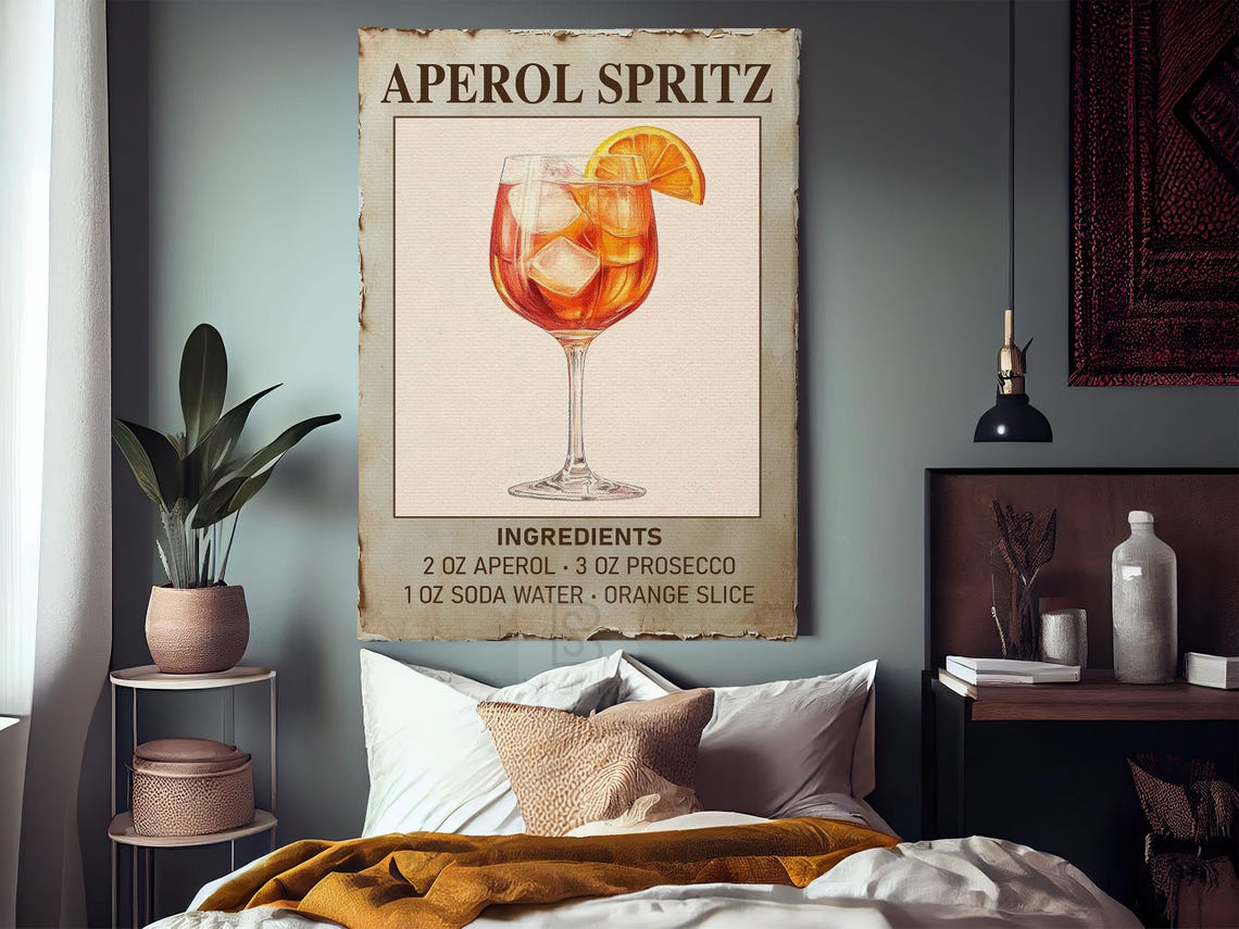 Aperol Spritz Wine, Bar Wall Art - Image 3