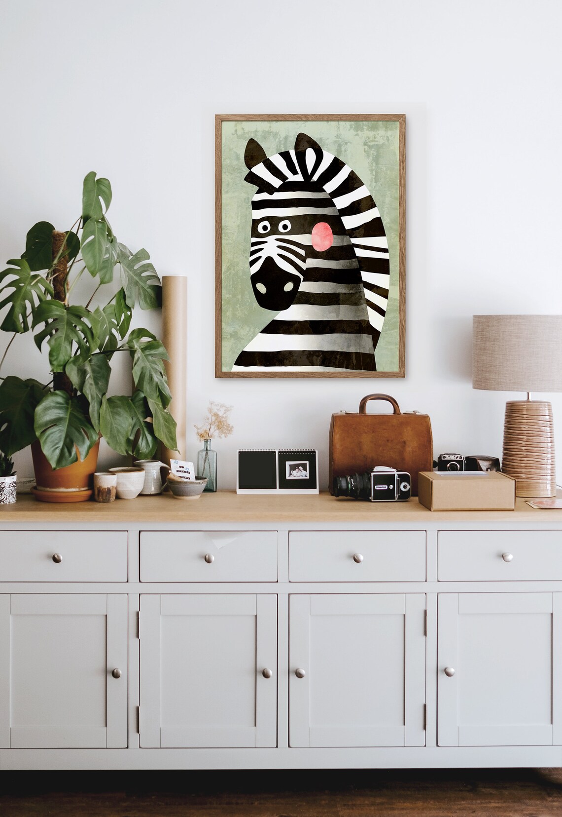 Zebra Nursery Art Print, Animal Wall Decor - Image 2