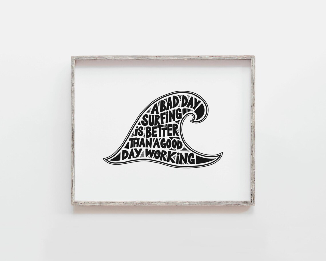 Beach House Gallery Set, Surfing Art Print - Image 3