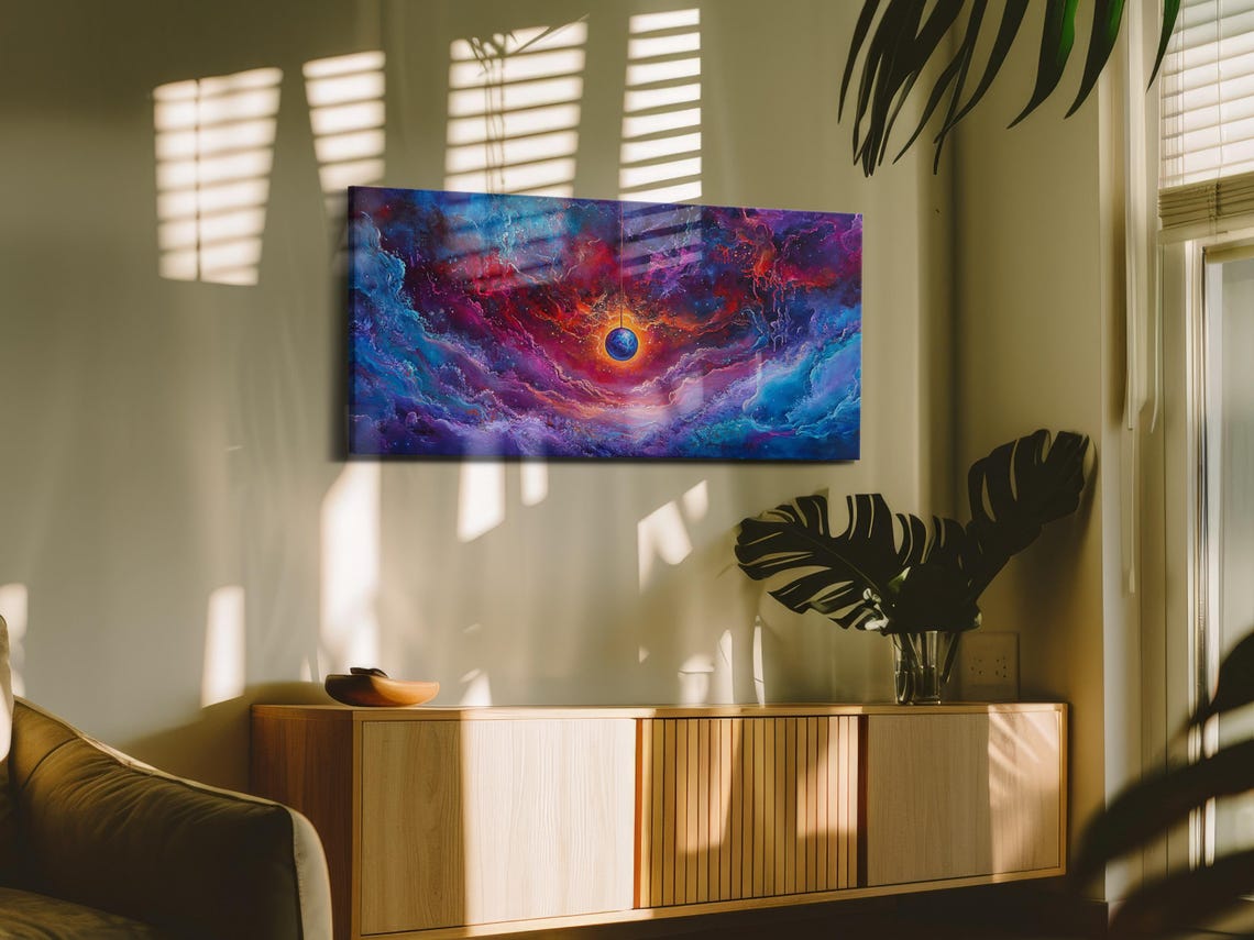 Galactic Scene - Abstract Art Print - Image 3