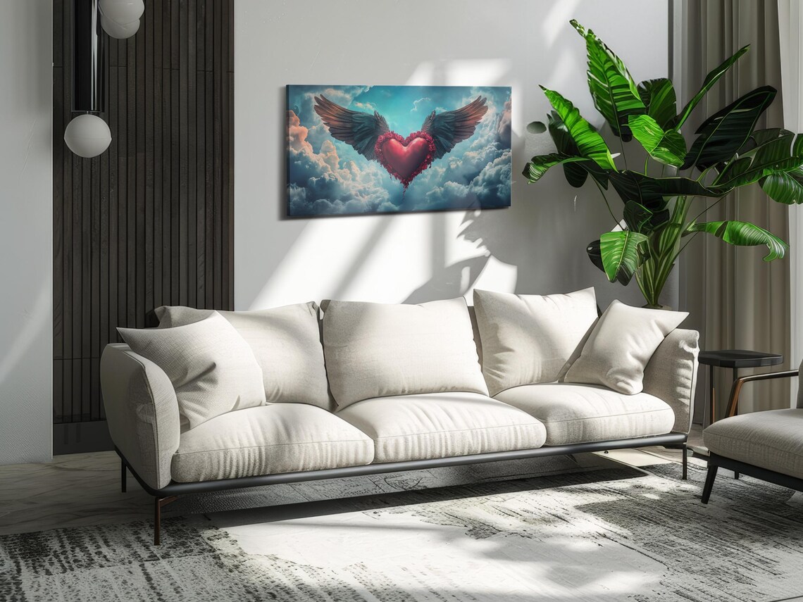 Heart Winged Dreams, Valentines Day Decor - Image 2