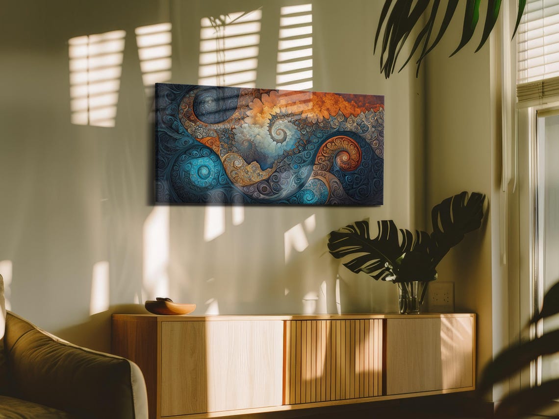 Fractal Spiral Abstract Art Print - Image 3