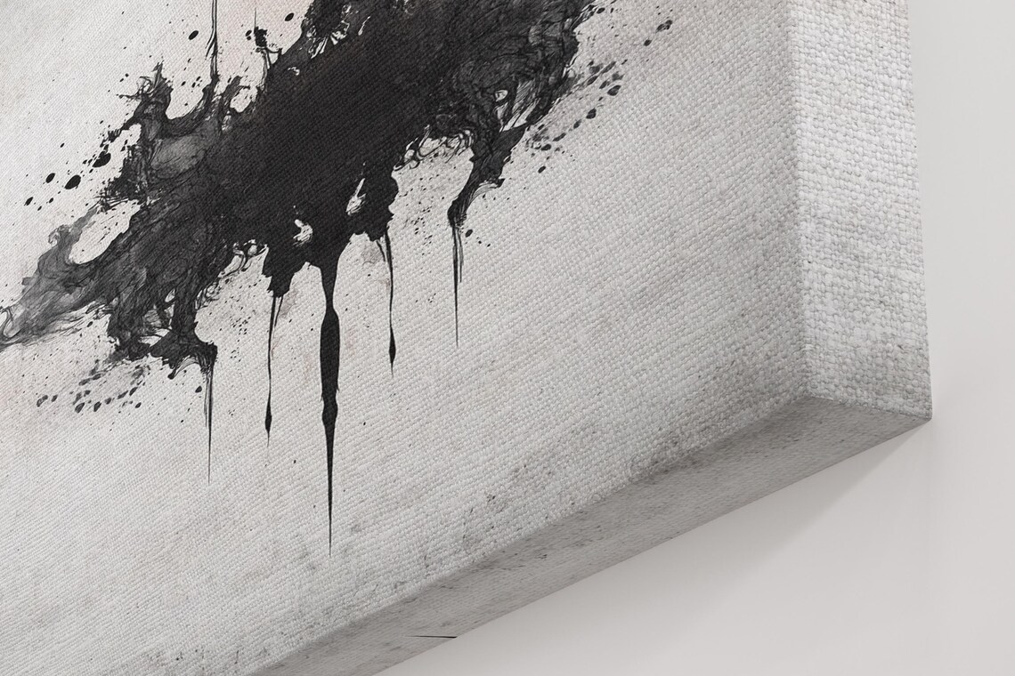Ink Splatter Elegance, Abstract Style Art Print - Image 5