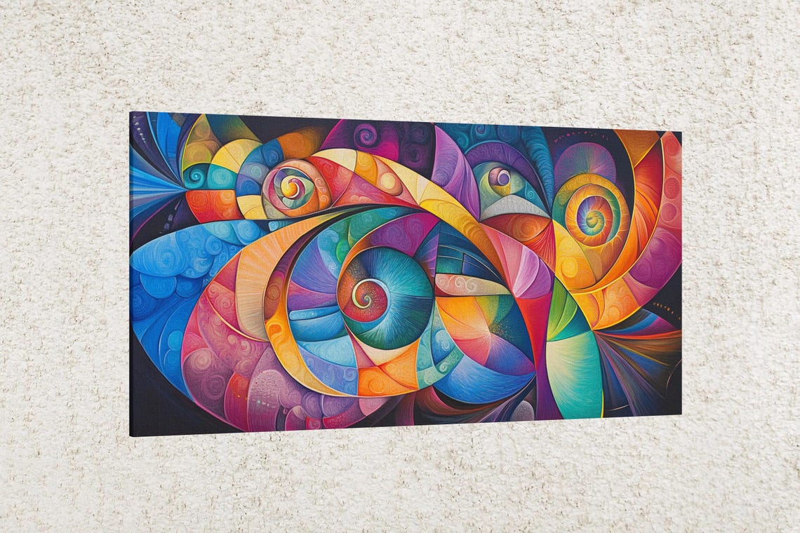 Abstract Spirals - Modern Art Print